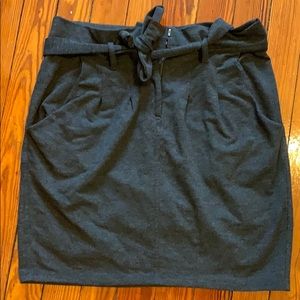 Grey mini skirt